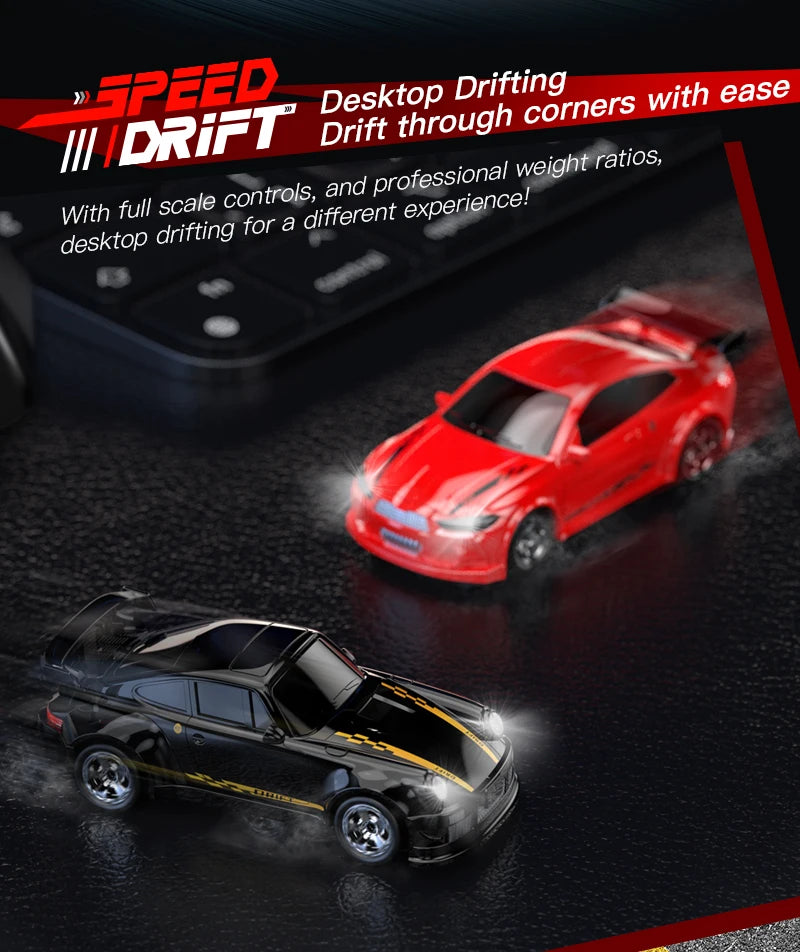 1/64 2.4G High speed Mini Drift Rc Car 4WD Remote Control Car Four Wheel Drive Radio Controlled Mini Racing Model Boy Toy Gifts