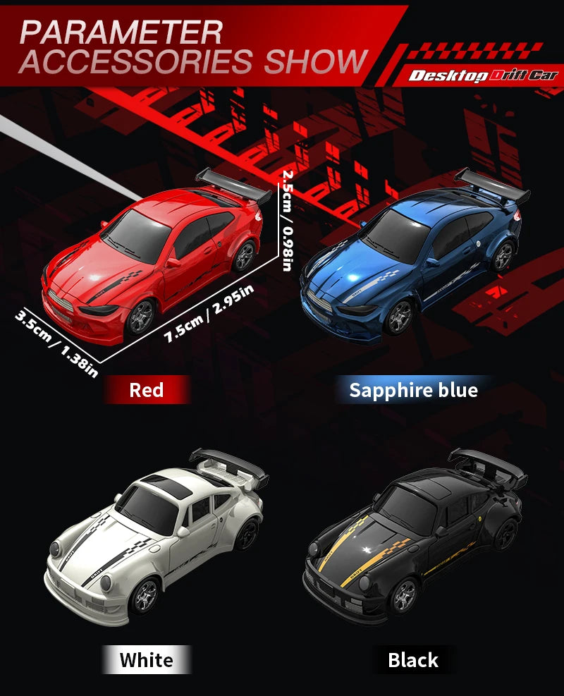 1/64 2.4G High speed Mini Drift Rc Car 4WD Remote Control Car Four Wheel Drive Radio Controlled Mini Racing Model Boy Toy Gifts